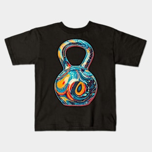 Swirly Kettlebell Kids T-Shirt
